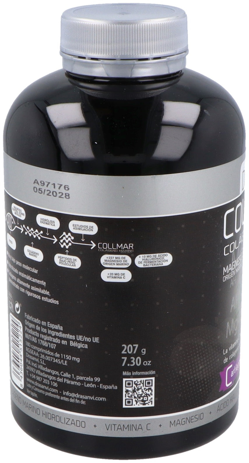 Collmar Marine Collagen + Magnesium + Hyaluronic Acid – 180 Chewable Tablets